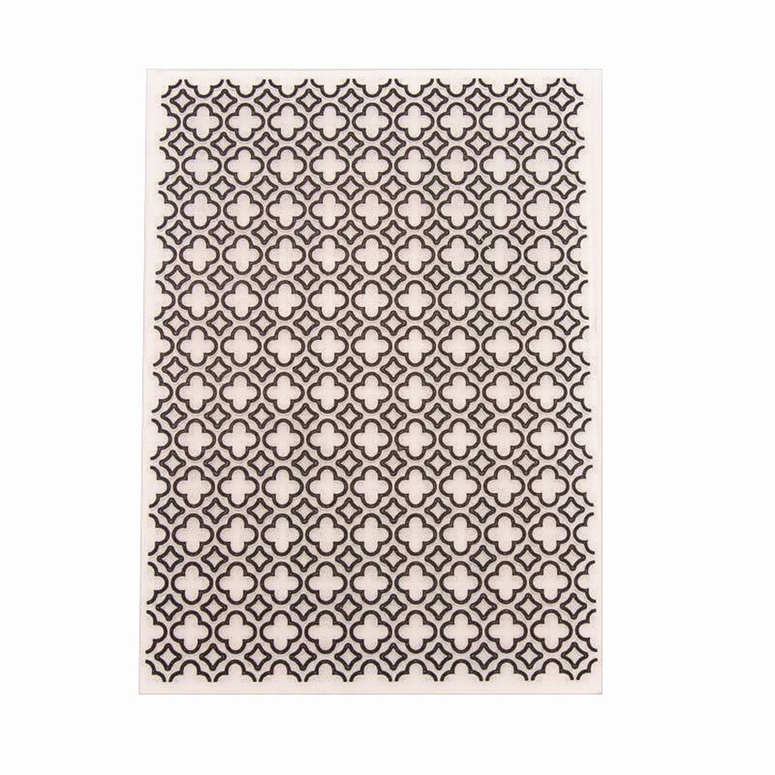 12.7X17.8Cm Bloemen Gat Embossing Mappen Plastic Bump Scrapbooking Diy Template Fondant Inspringen Cake Fotoalbum Kaart Maken