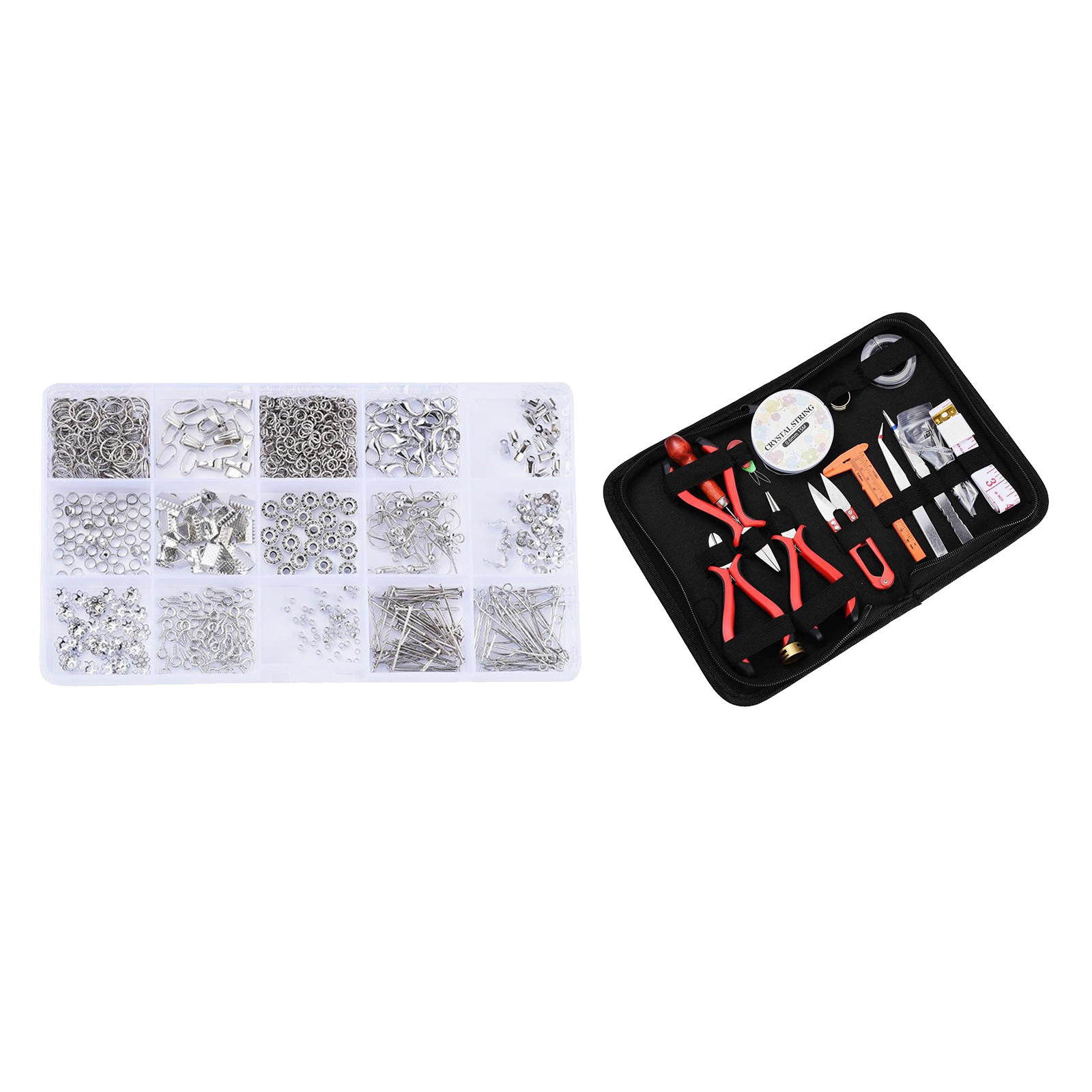 Bracelet Making Tools Kit Jewelry Findings Box Beads Supplies Kit Jewelry