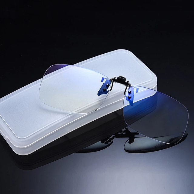 Ienjoy Clip Op Leesbril Vergrootglas Vrouwen Mannen Randloze Presbyopie Bril Clips Lens Flip Up Draagbare Leesbril: +100