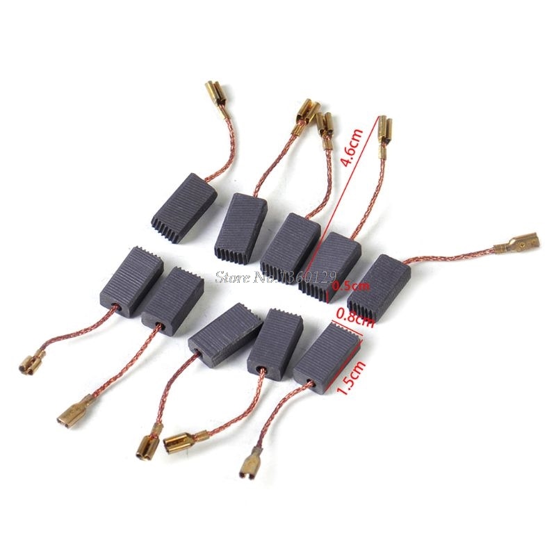 10 Stuks Koolborstels Vervanging Fit Voor Bosch Gws 580 Gws 850 C Gws 7-115 Gws 8-125 Gws 9-150CS GWS6-100 D11