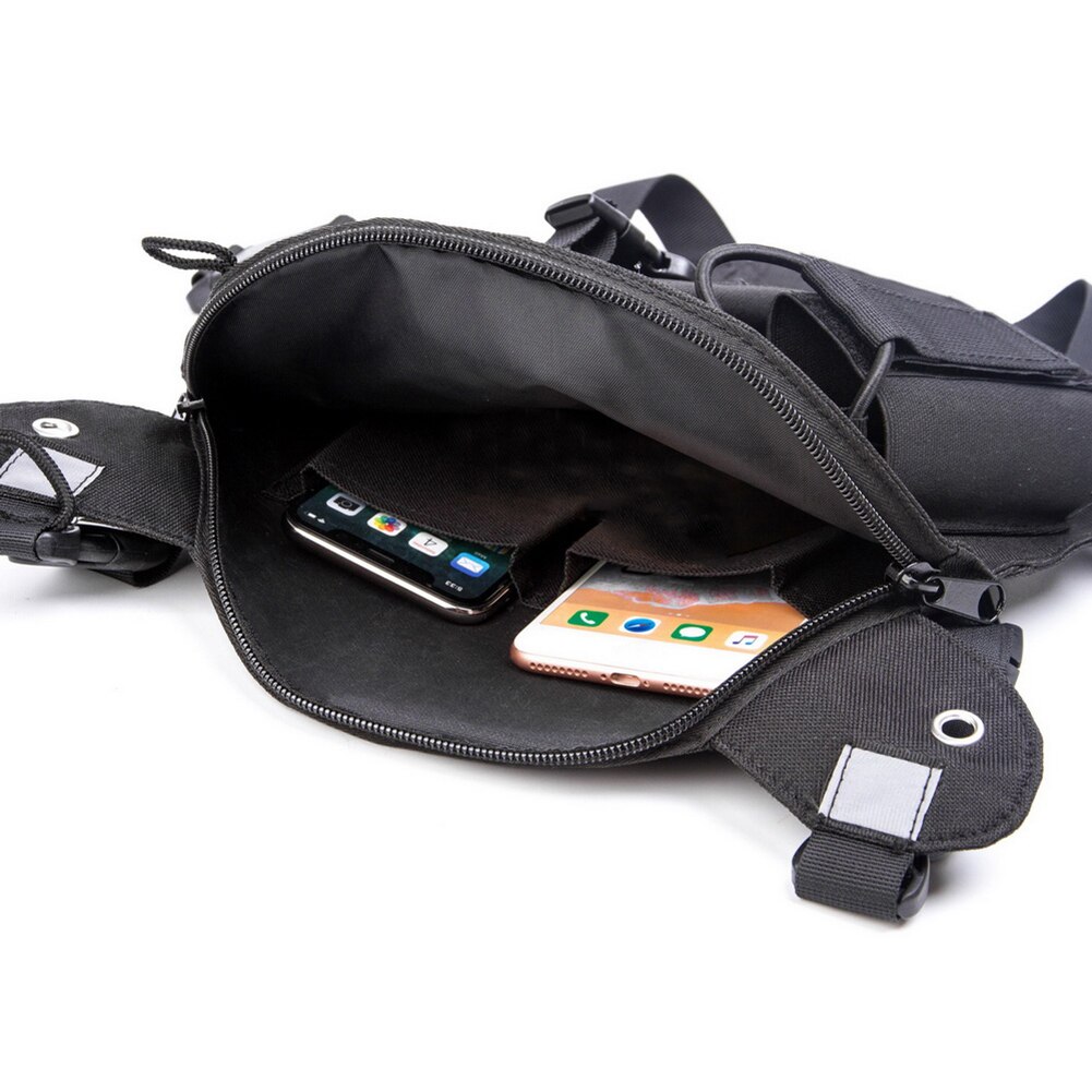 Universal Radio Chest Harness Portable Chest Front Pack Radio Bag Pouch Vest Rig Storage Box Portable Player Accessories