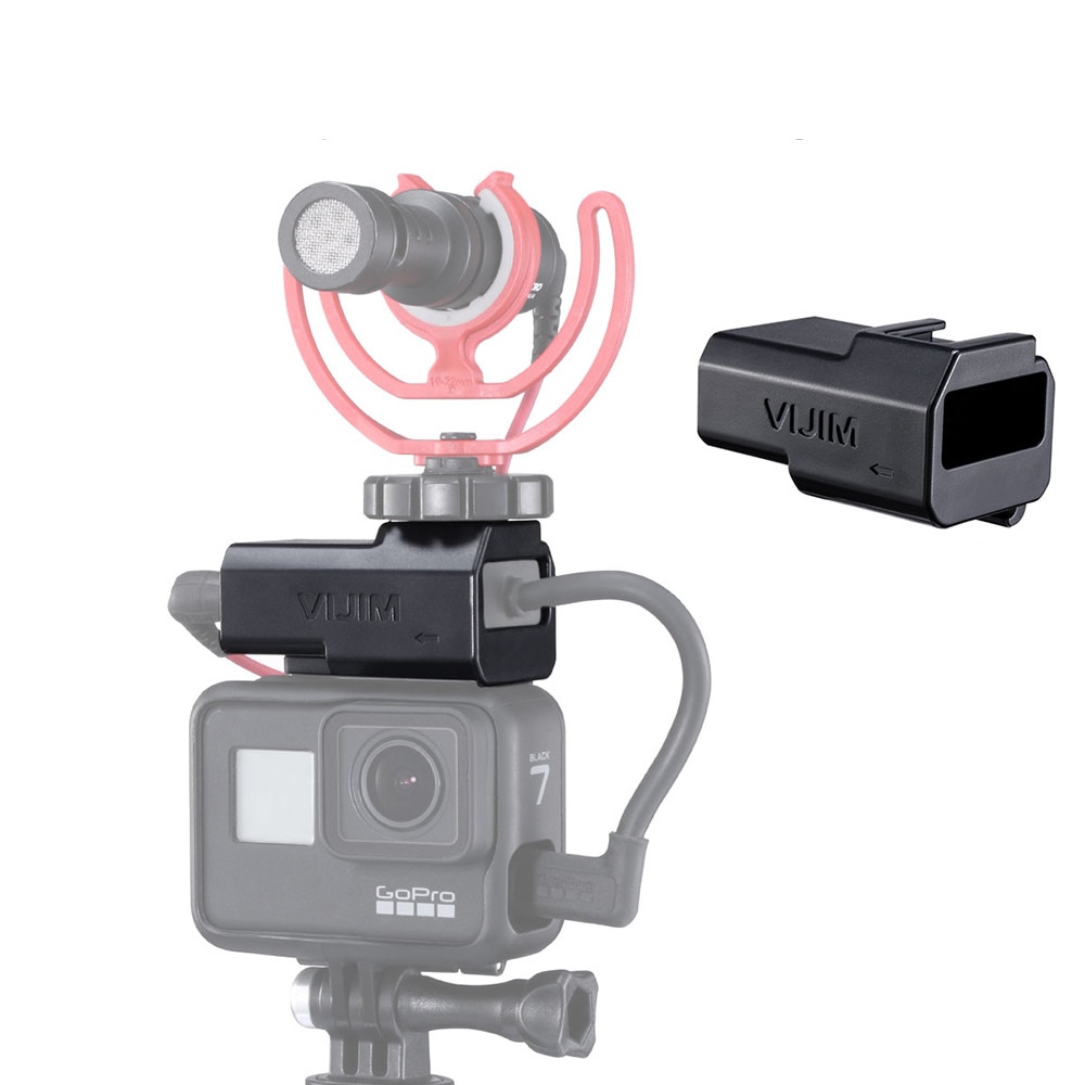 Soporte de micrófono de liberación rápida, adaptador de montaje para GoPro Hero 7/3,5 Original, 6/5mm