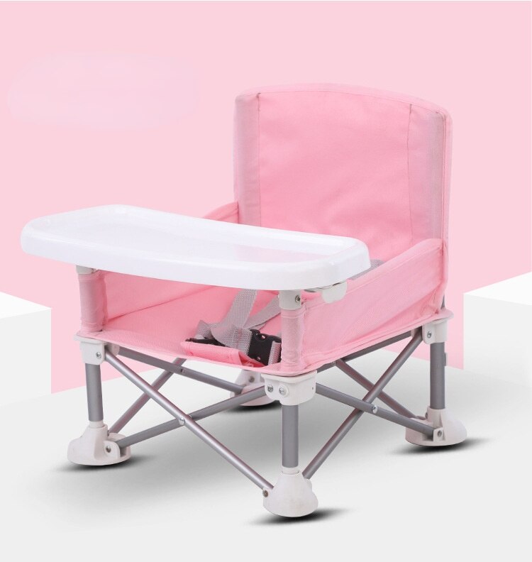 Muiltifunctional Kinderen Baby Verhoog Tafel Uit Folding Dining Camping Stoel Draagbare Baby Accessoires: Pink