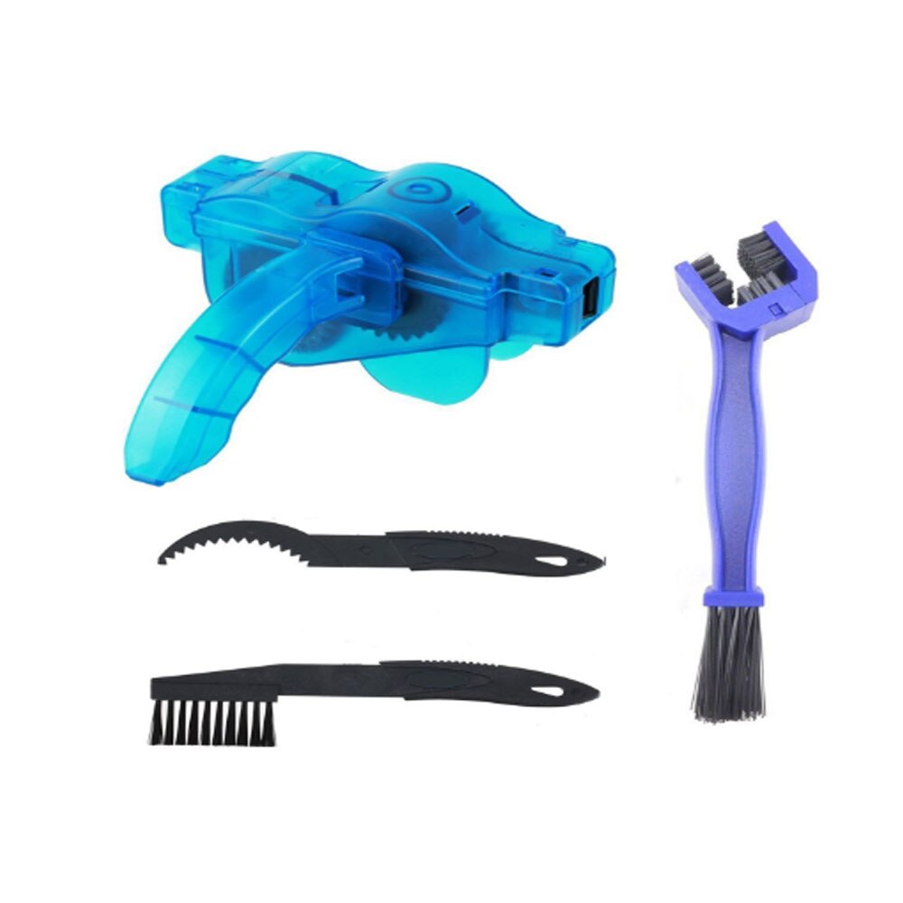 Fiets chain cleaner set scrubber borstels cleaning kit mountainbike wassen tool fietsen chain protector: 4pcs