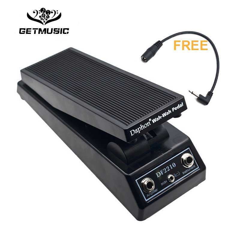 Pedal Daphon DF2210 guitarra Wah para guitarristas eléctricos DJ gratis Pedal Power Converter Plug (5,5 a 3,5)