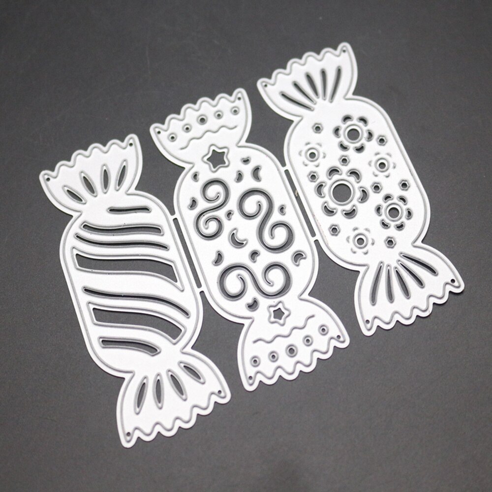 Christmas Candy Metal Cutting Dies Irregular Die Cut Sweet Frame Stencil Scrapbooking Embossing Craft Stamps And Dies