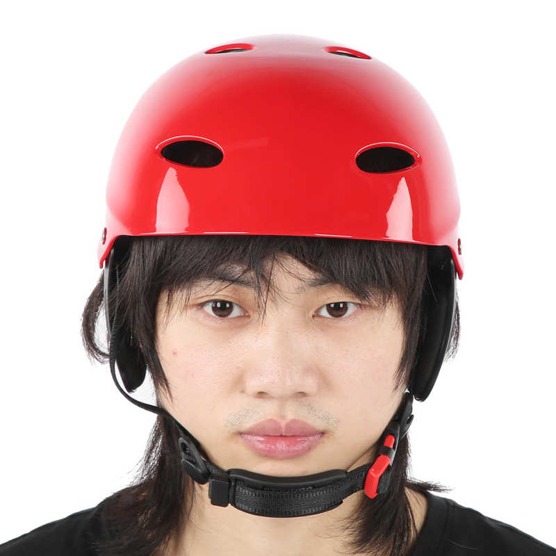 Safety Helmet Surfing Climbing Water Rescuing Rafting Hat Cap Lightweight Bright Red
