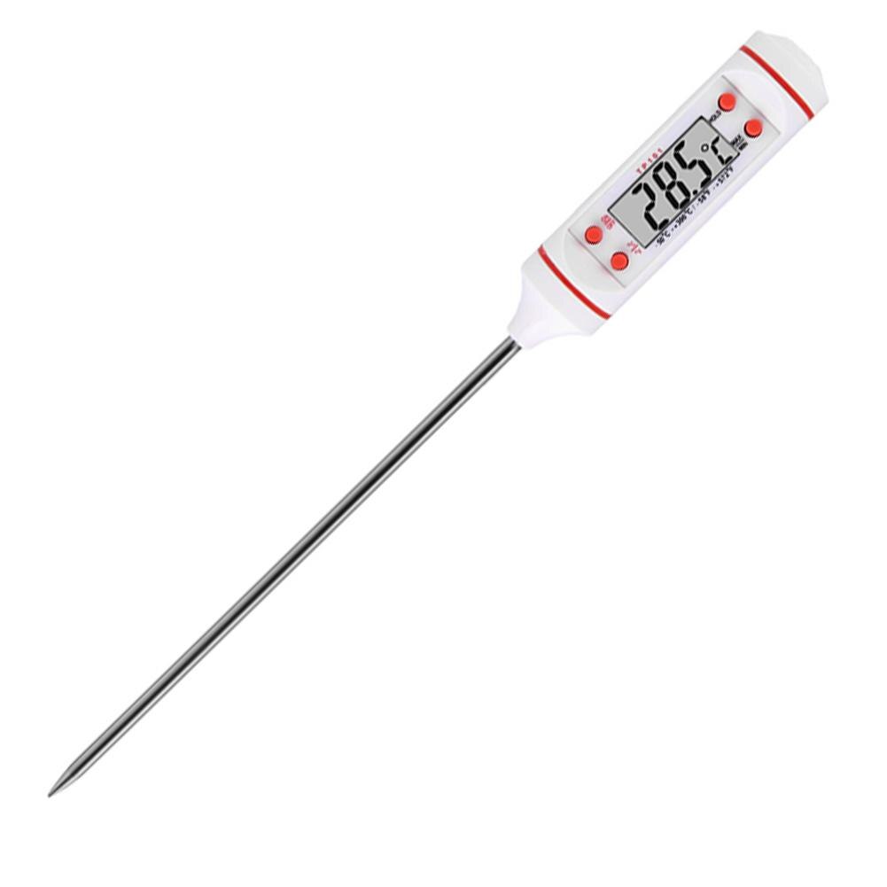 Cuisine thermomètre de cuisine numérique pour viande eau lait cuisson nourriture sonde BBQ four électronique thermomètre outils de cuisine: WHITE