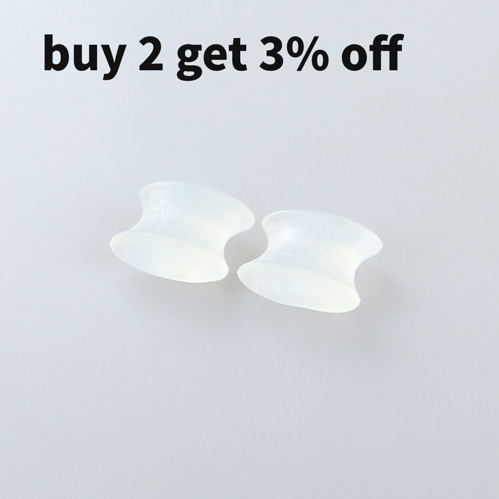 1 Pair Silicone Toe Separators Spacer Thumb Valgus Bunion Corrector Straightener Good Hallux Valgus and Deformity Effect