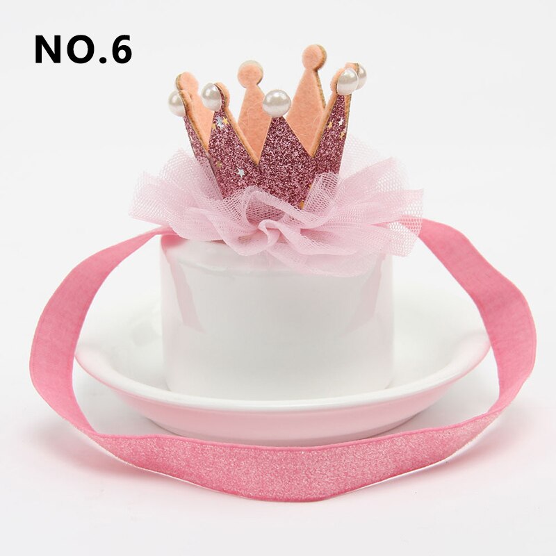 Newborn Head Gold Princess Crown For Little Girls Cute Hair Band Infant Children Hair Accessories Children Birthday Props: 06