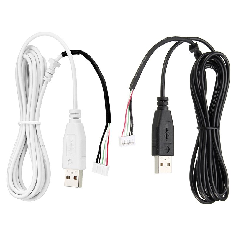Gaming muis usb muiskabel vervangende draad voor razer deathadder 1800 3500 abyssus wit zwart deathadder elite