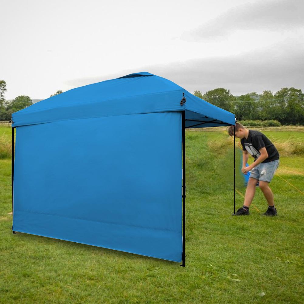Outdoor Instant Canopy SunWall Folding Straight Leg Canopy Sidewall Beach Garden Sun Shelter Waterproof Tarp Tent