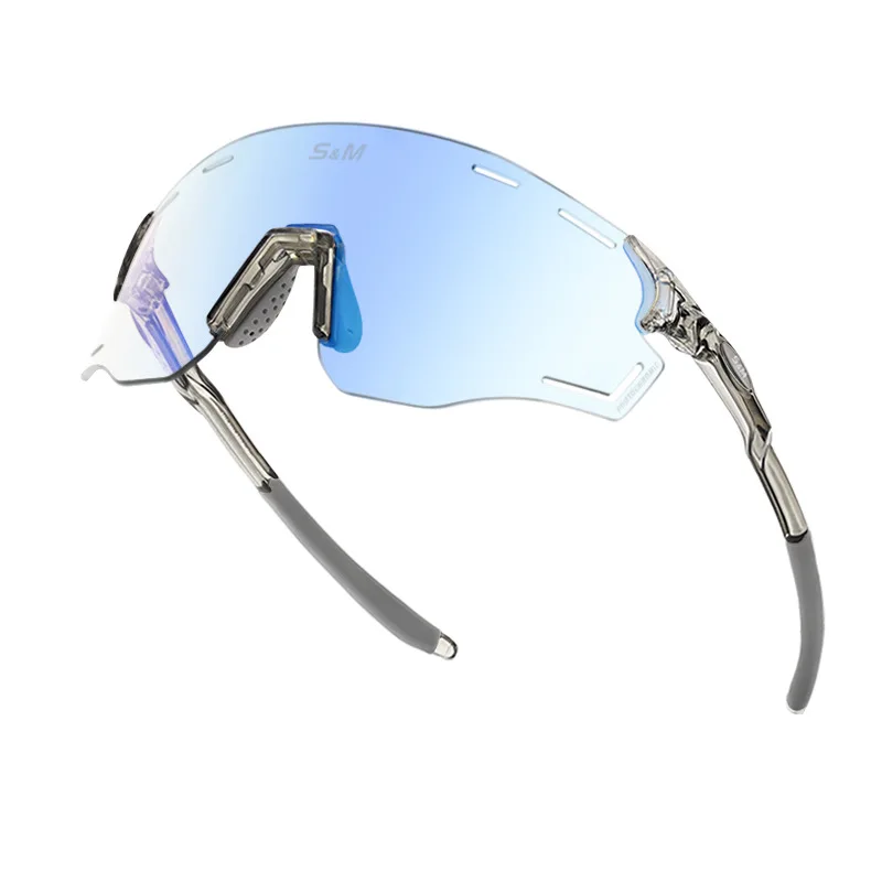 Gafas de sol deportivas polarizadas para motocicleta, lentes de luz polarizadas transparentes que cambian de Color, módulo Multicolor, venta de verano