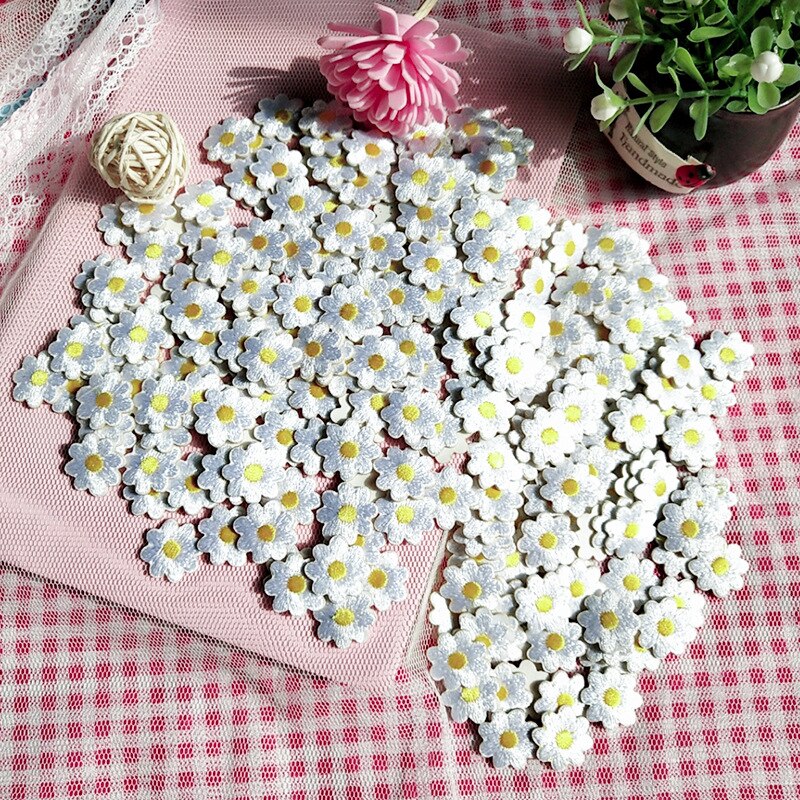 10 Stuks Van Daisy Geborduurde Patch Bloem Parches Para Pegar Con Parche Ropa Termoadhesivo Iron On Patches Set Apliques