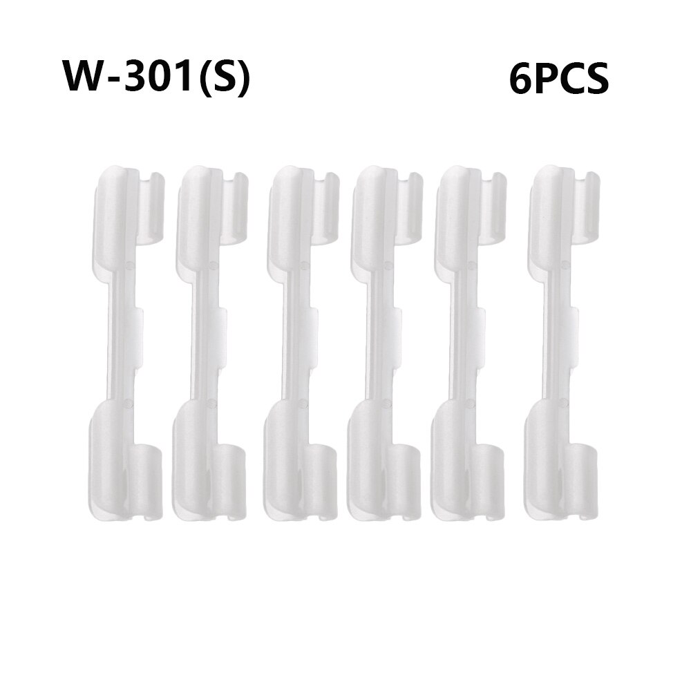 6 uds. De barra luminosa de pesca, Clip de punta de caña de pescar de noche, soporte de luz, Clip utilizado en caña de pescar, alimentador para barra de luz química: W-301(S)-6PCS