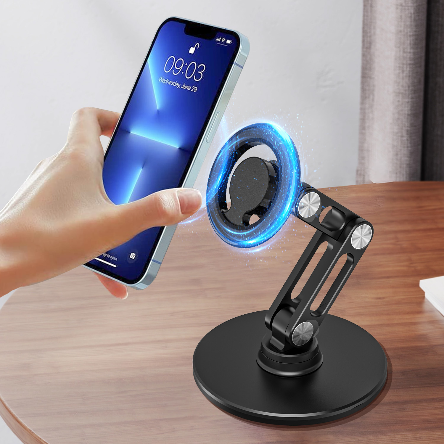 Magnetyczny uchwyt na telefon do Xiaomi Apple iPhone 12 13 14 Pro Max Samsung Telefon komórkowy Telefon komórkowy Akcesoria do obsługi telefonu komórkowego