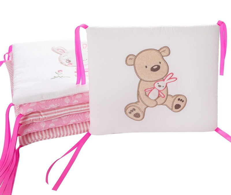 6pcs 30*30cm Cot Fence Infant Bedding Supplies Room Decor Crib Half Around