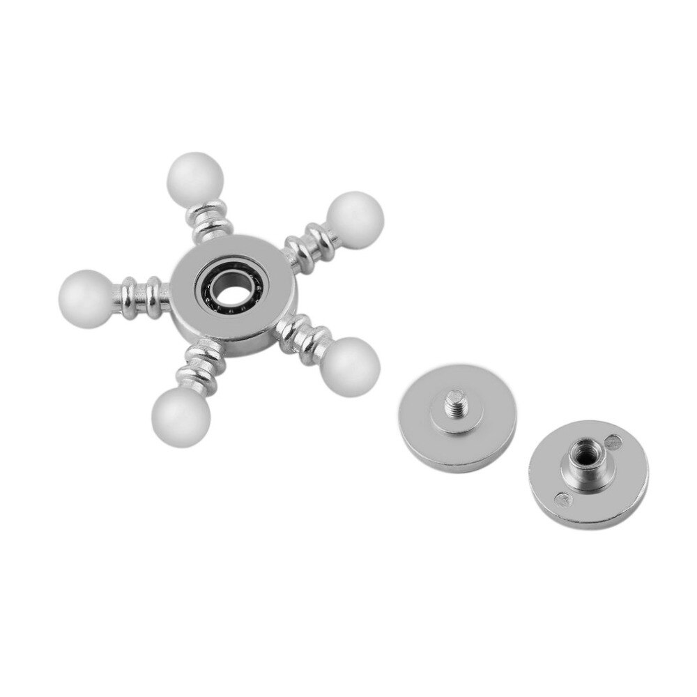 Novedoso Spinner de Metal Antiestrés con cinco cuchillas Spinner giratorio para dedos para adultos para autismo giroscopio pirata
