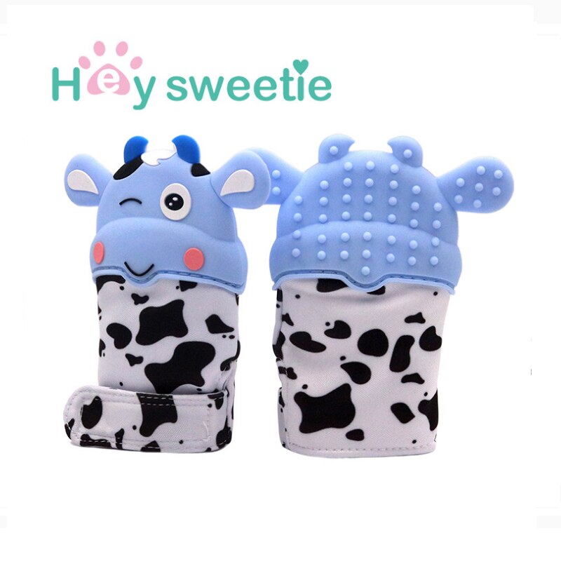 Baby Tanden Handschoenen Anti-Bite Baby Speelgoed Kauwt Baby Bijtring Food Grade Siliconen Bijtring Melktanden Handschoenen