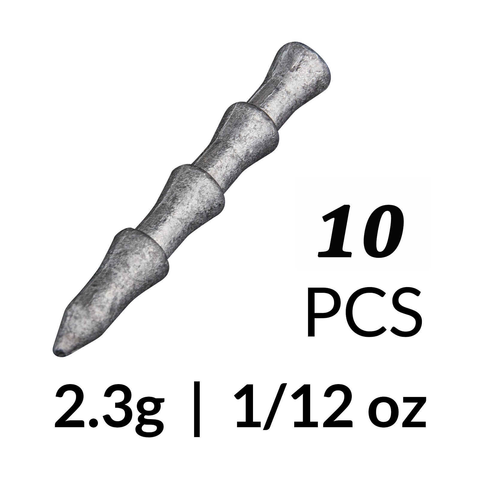 Thkfish insert paino 1g 1.7g 2.3g hassu rig kalastus painot uppoavat pehmeä syötti kalastustarvikkeet: 2.3g