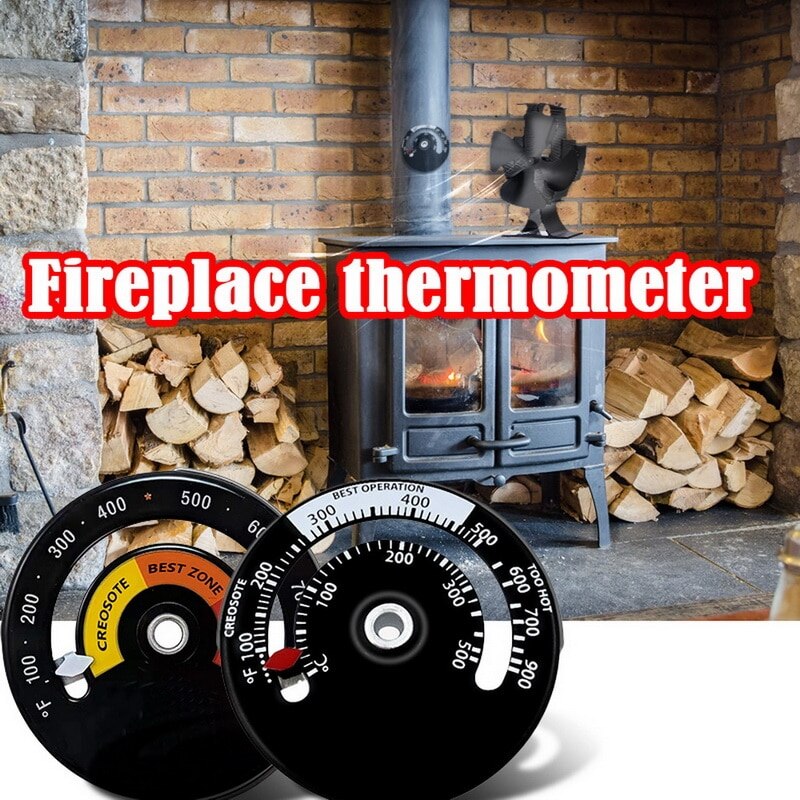 Magnetische Hout Thermometer Haard Fan Thermometer Huishoudelijke Barbecue Oven Tool