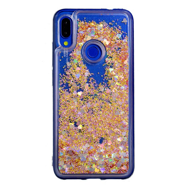 Bling Glitter Liquid Case For Redmi 6 Pro Silicone Coque For Xiaomi Redmi 6 6A 6 Pro 7 7A Note 6 7 Dynamic Qicksand Star Cover: Redmi 6 Pro / GOLD