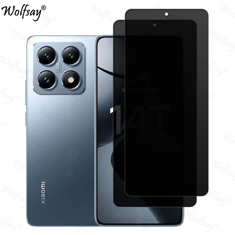 Vidrio templado antiespía para Xiaomi 14T Protector de pantalla de privacidad para Xiaomi 14T 14 T Pro vidrio de cubierta completa para Xiaomi 14T vidrio