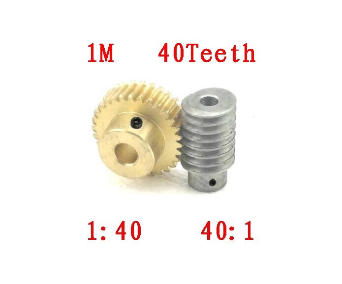 /1 M-40 T overbrengingsverhouding: 1: 40 koper (Staal) worm 8mm staaf gat: 5 (6) mm/Vleesmolen Onderdelen etc.