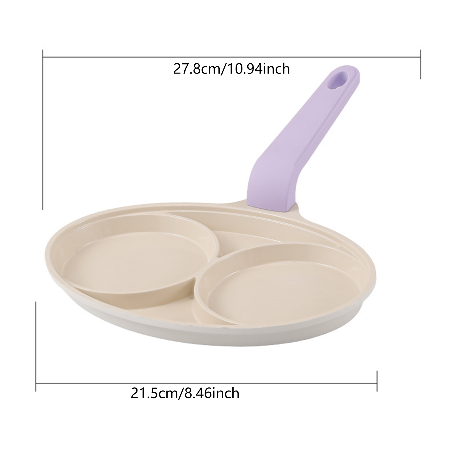 2-4 huller stegegryde pande fortykket omeletpande non-stick æg pandekage bøfpande madlavning æg skinke pander morgenmad maskine køkkengrej pande: Grøn