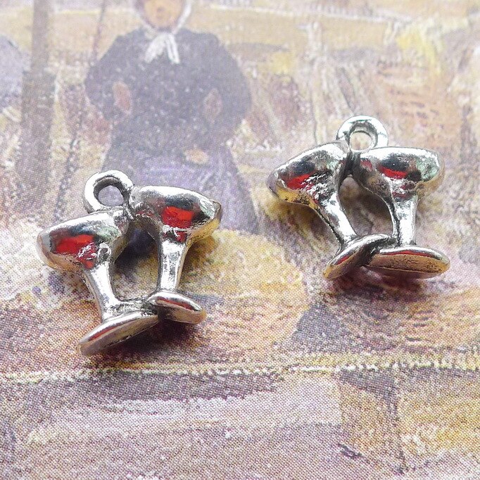 Jewelry Making Charms Sailboat Charms Antique Silver Color 12x12mm 10 Pieces