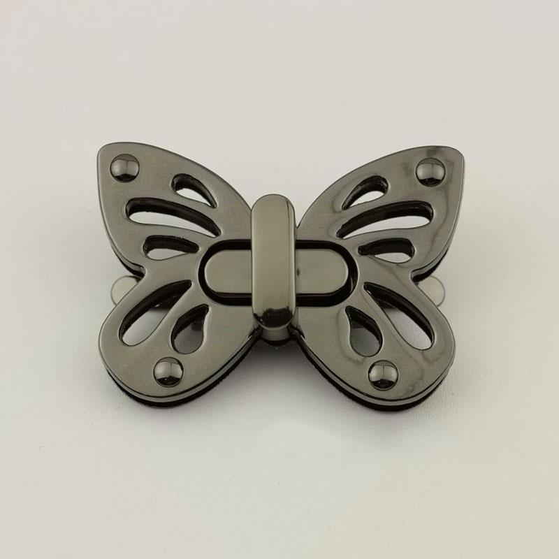 1 st Metalen Vierkante Kleine Tas Turn Lock Twist Lock Sluiting Leer Craft Vrouwen Tas Handtas Schoudertas Portemonnee DIY Tas Hardware: Beige
