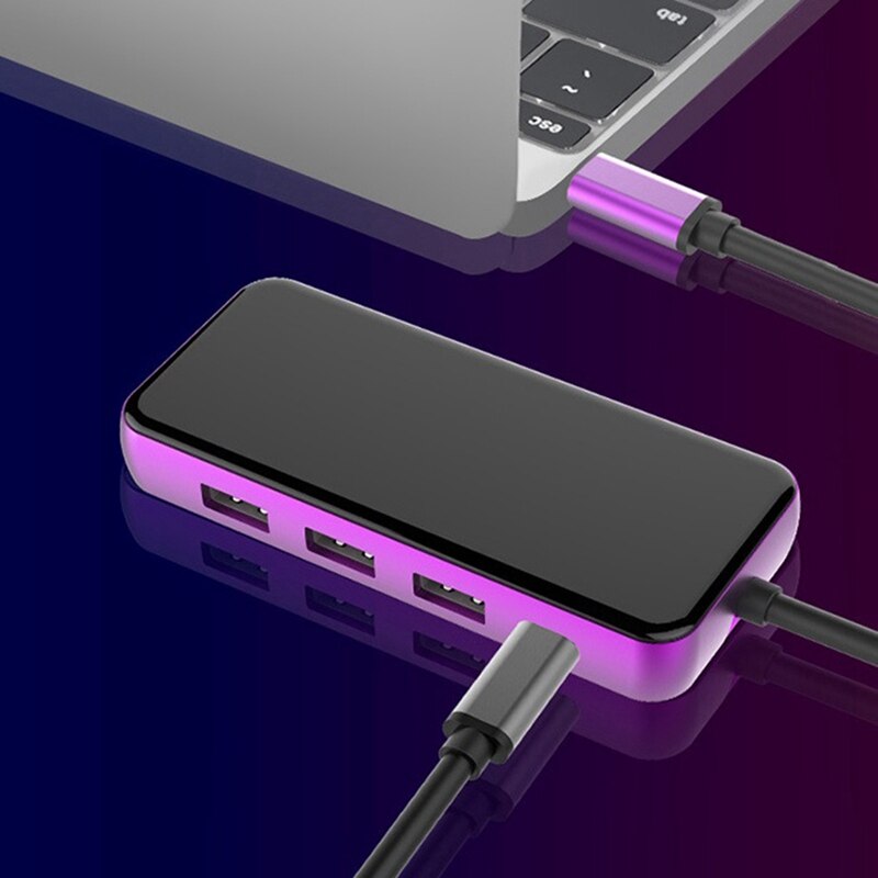 5-In-1 Hub Gigabit Lan USB3.0/RJ45/Pd Type-C Multifunctionele Docking Station