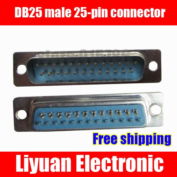 DB25 mannelijke/adapter/connector/interface/socket/25-pin connector draad soort