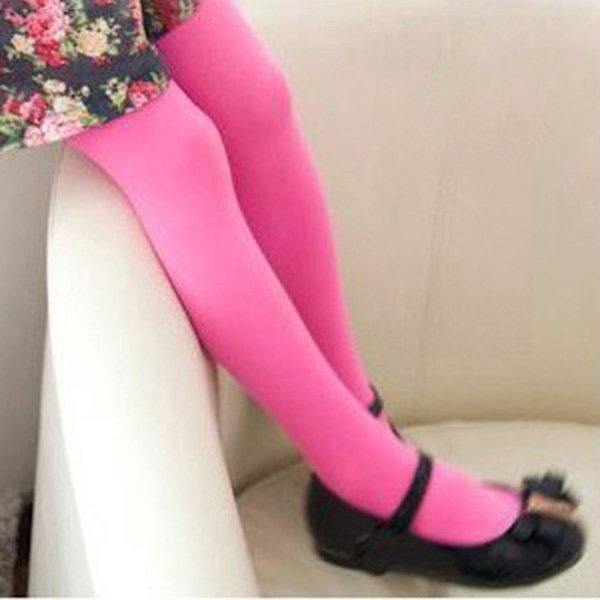 Barn bebis flickor sammetsleggings byxor godisfärgade kalsonger strumpbyxor 5-12t &  j3: Rosa