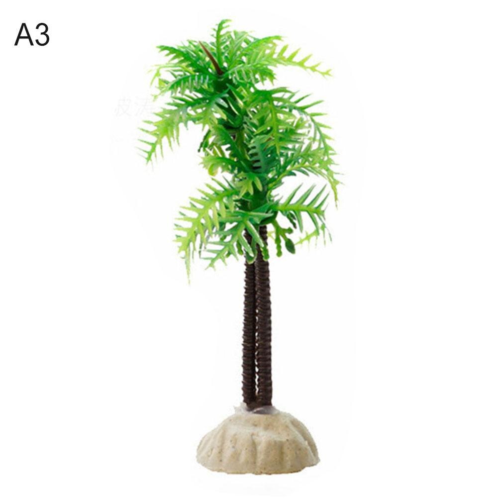 Plastic Simulation Coconut Tree Water Plants Small Coconut Tree Fish Tank Aquariums Landscape: A3