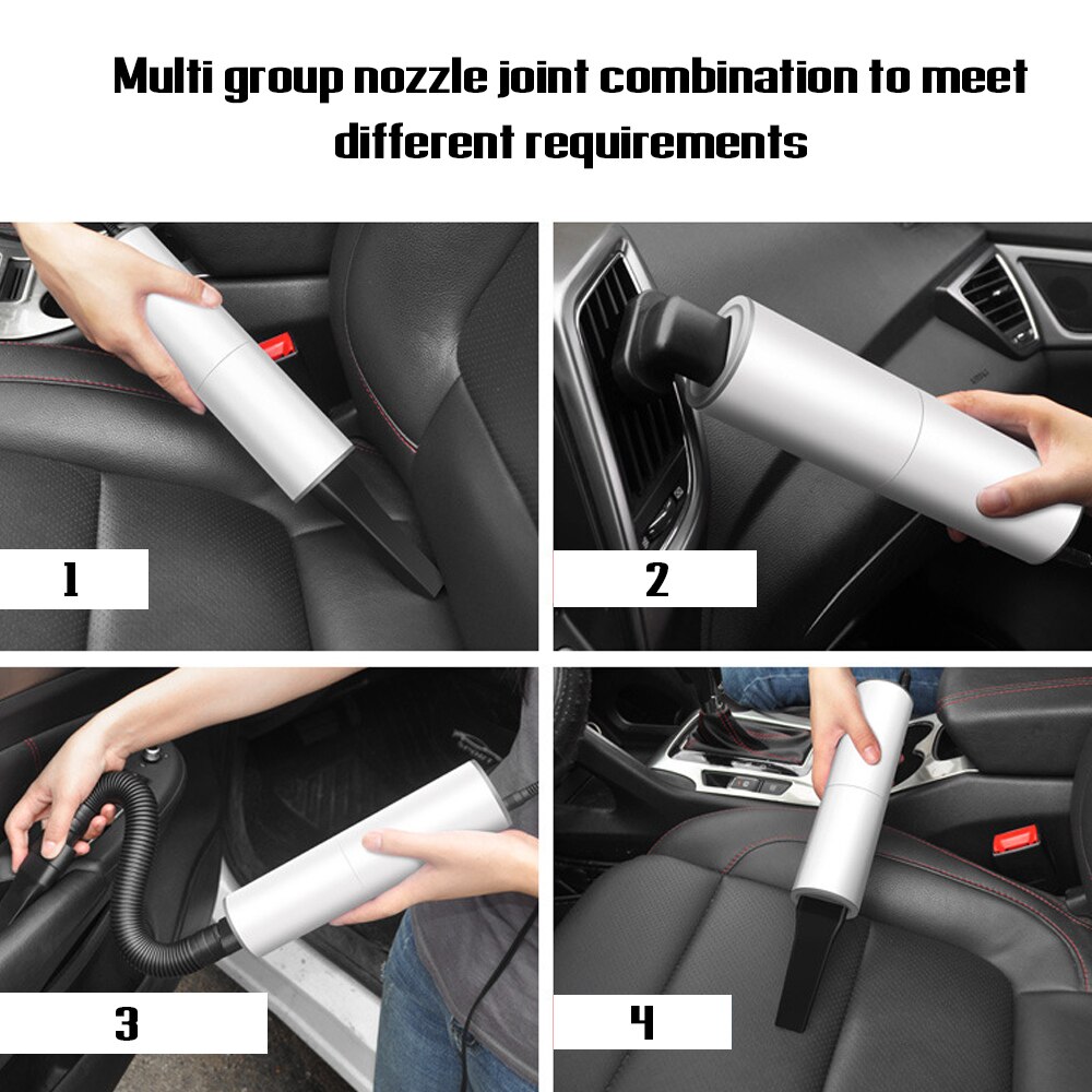 Car Vacuum Cleaner Kit Tur-bine Blade HEPA Filter Strong Suction Vacuum Sweeper Baseus Cleaner with Multi Group Nozzle