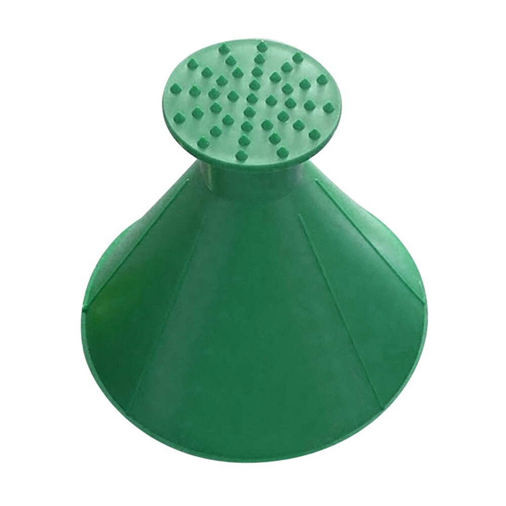 Winter Ice Scraper Car Magic Window Windshield Car Shaped Funnel Snow Remover Deicer Cone Tool: Green