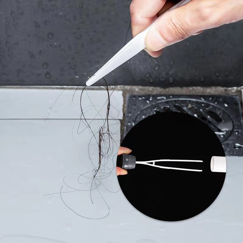Konco gummi toiletbørste med holder rensebørste til toilet husholdningsgulvrens med hårspænde badeværelsestilbehør