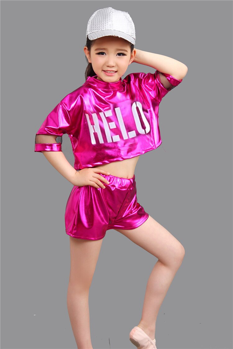 Girl Jazz Dance Girls Jazz Dance Costumes for Girls Kids Hip Hop Dancing Children Performance Jazz Costume For Girl Shirt Pant