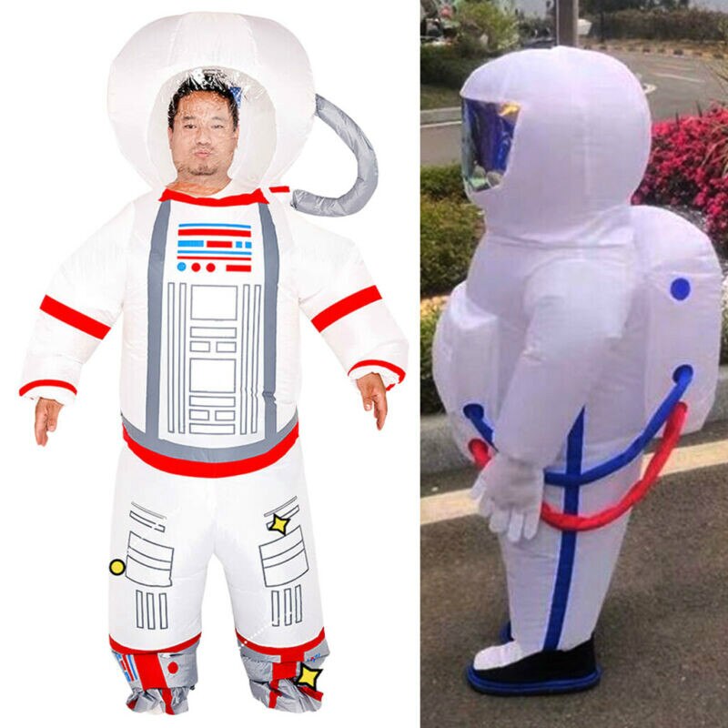 Cospaly Space Astronaut Inflatable Suit Fan Operated Dust-Proof Protection Clothing Safety Reusable