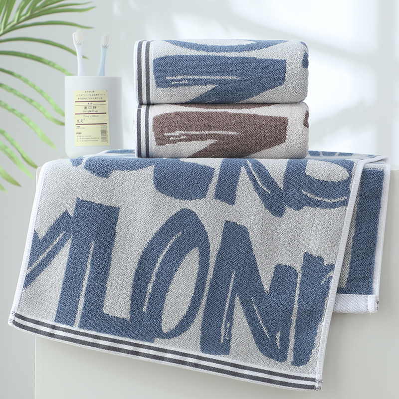 Toalla de algodón gruesa con hilo de color puro de doble cara, toalla facial suave y absorbente, toalla deportiva y de belleza para el hogar