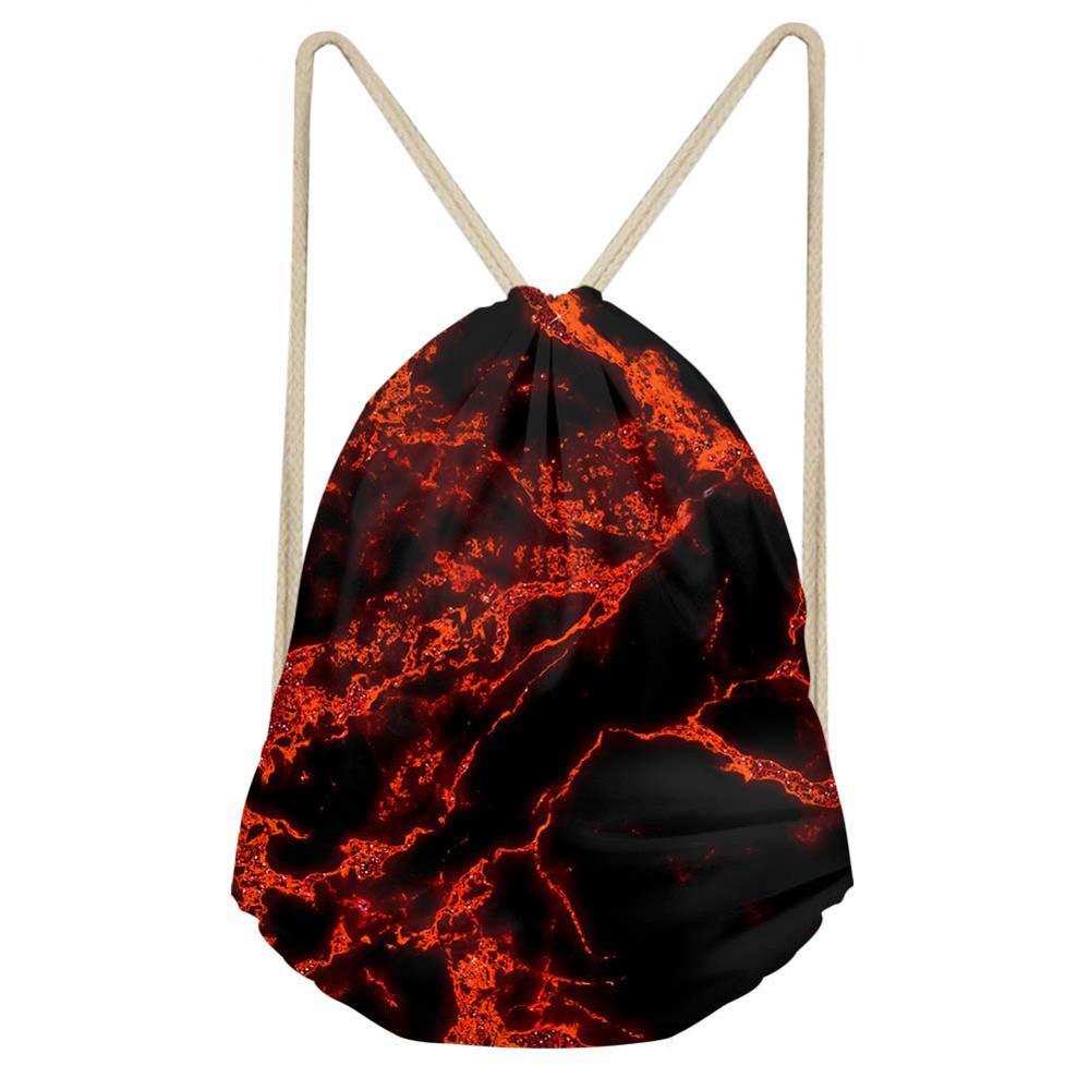 Noisydesigns erittäin kova tiger fire sarja painettu reppu naisille tytöille kiristysnauha laukku rento matka säilytyslaukut mochila: Cc2655 z 3