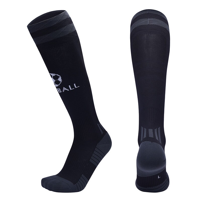 Professionale Uomo di Calcio Calzini e Calzettoni Traspirante Sport Calzini da calcio Antiscivolo Lunga Calza Trusox All'aperto Delle Donne di Nylon Elastico Calzini e Calzettoni: Black / EUR 39-42 US 7-8.5