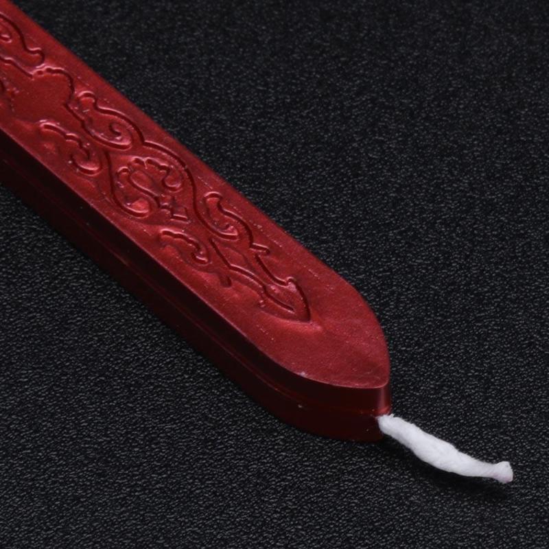 Fait à la main Vintage rétro sceau de cire à cacheter dédié cire d'abeille bâton bandes de cire peinture timbre tige cire Grip Mount pour timbres