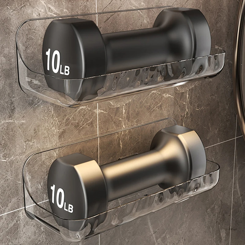 Bathroom Shelves Punch Free Wall-mounted Skin Care Products Storage Rack Toiletries Shelf Shampoo Holder Bathroom Accessories