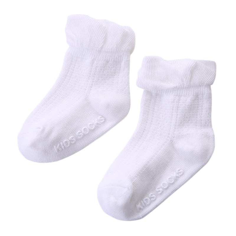 Baby Socks Newborn Cartoon Girls Socks Baby Cotton Non-slip Socks For Baby Boy Girls: White / 24M