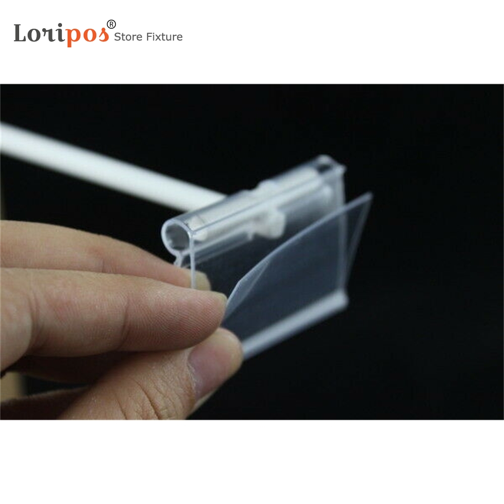 Scan Plate Sleeve Clear Pricetag Sign Holders Label Frame Price Tag Display Paper Card Frame Barcode Scanner Pocket