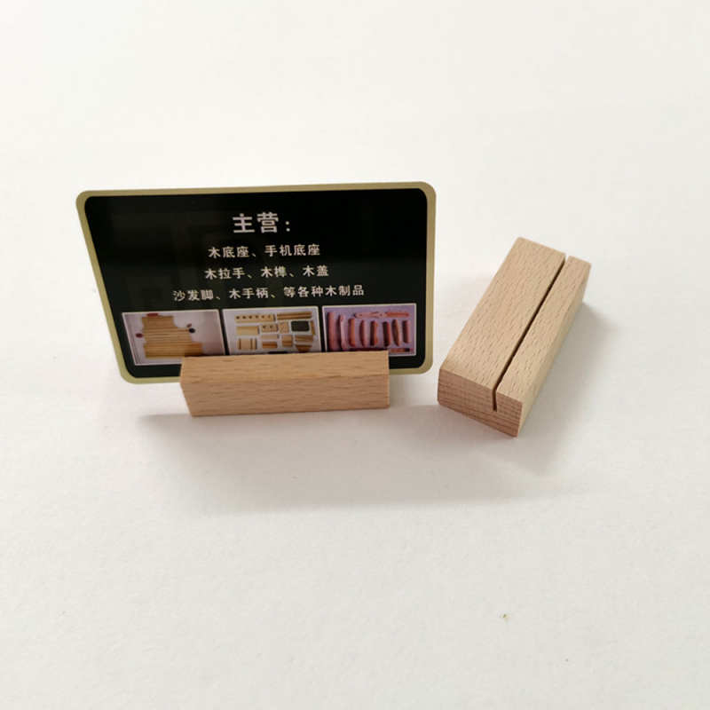 5PCS/lot Wooden Card Display Stand Postcard Wood Pallet Desktop Seat Card Holder DIY Party Decoration: 4