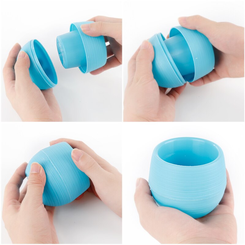 Tuin Home Office Decoratie Mini Plastic Ronde Bloempot Decoratie Kleur Bloempot Vetplant Kleine Bloempot