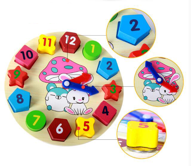 Baby Kids educazione per bambini giocattoli Puzzle in legno giocattolo Puzzle geometrico in legno per bambini Montessori Early Learning toy GYH